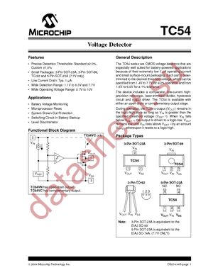 TC54VC3002EMB713 datasheet  