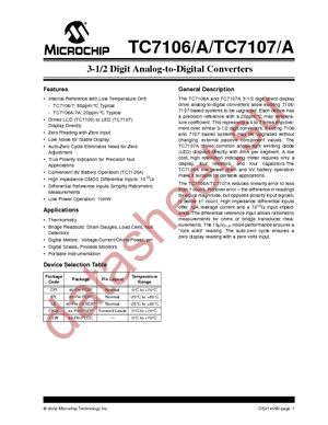 TC7106ACLW713 datasheet  