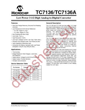 TC7136ACPL datasheet  