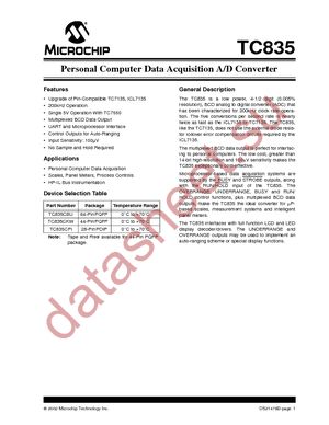 TC835CPI datasheet  