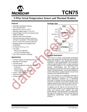 TCN75-5.0MOA713 datasheet  