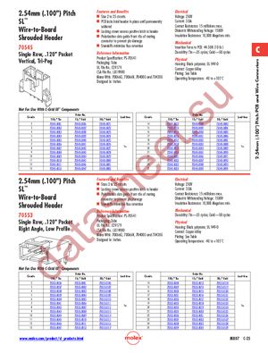 70545-0005 datasheet  