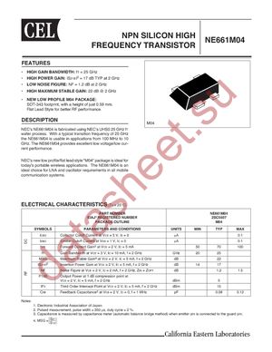 NE661M04-A datasheet  