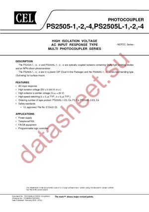 PS2502-4-A datasheet  