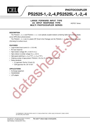 PS2525L-1-E3-A datasheet  