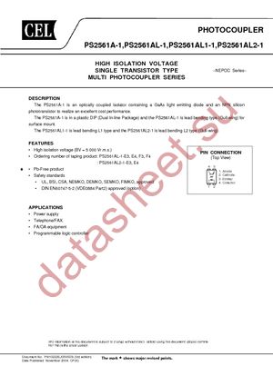 PS2561AL-1-V-E3-H-A datasheet  
