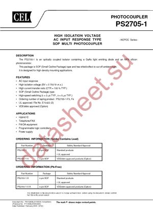 PS2705-1-V-F3-A datasheet  