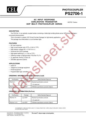 PS2706-1-F3-A datasheet  