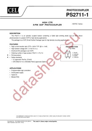 PS2711-1-F3-A datasheet  