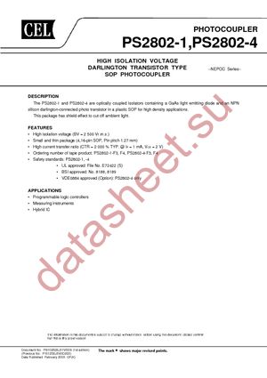 PS2802-1-F3-A datasheet  