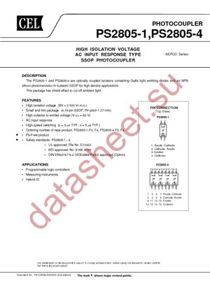 PS2805-1-A datasheet  