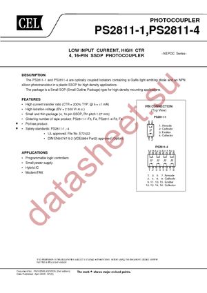 PS2811-1-F3-M-A datasheet  