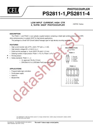 PS2811-1-L-A datasheet  