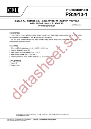 PS2913-1-V-F3-M-A datasheet  