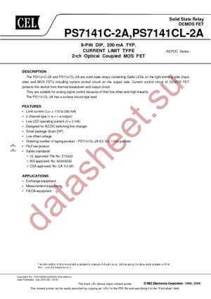 PS7141C-2A-A datasheet  