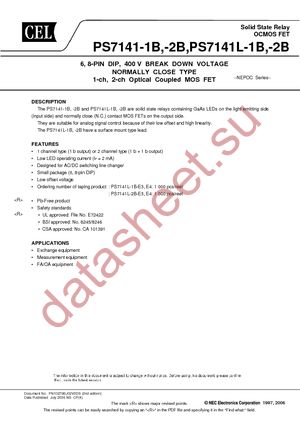 PS7141L-1B-A datasheet  