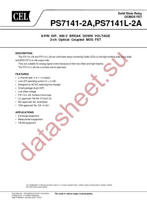 PS7141L-2A-E5-A datasheet  