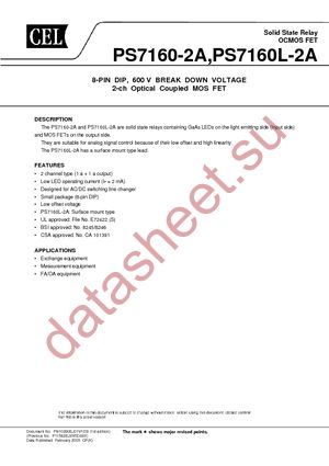 PS7160L-2A-E3-A datasheet  
