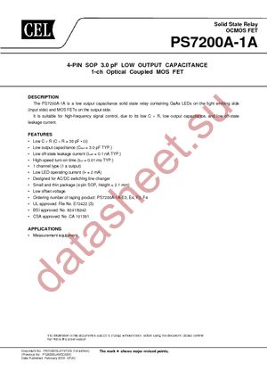 PS7200A-1A-E4-A datasheet  