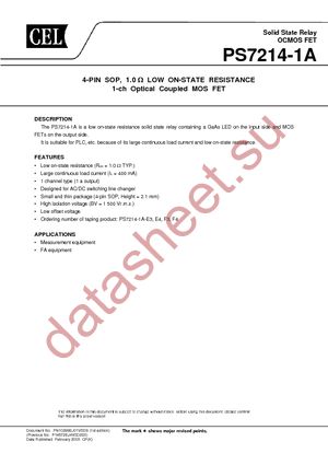 PS7214-1A-F3-A datasheet  