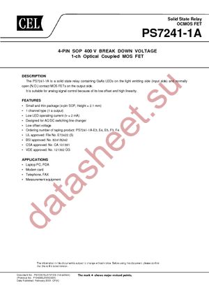 PS7241-1A-F3-A datasheet  