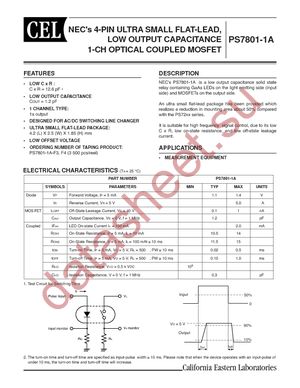 PS7801-1A-A datasheet  