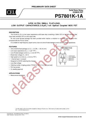 PS7801K-1A-A datasheet  