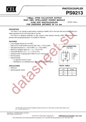 PS9213-F3-AX datasheet  