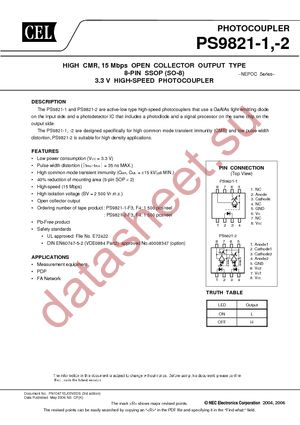 PS9821-1-F3-AX datasheet  