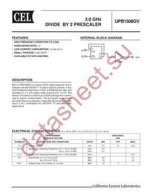 UPB1508GV-E1-A datasheet  