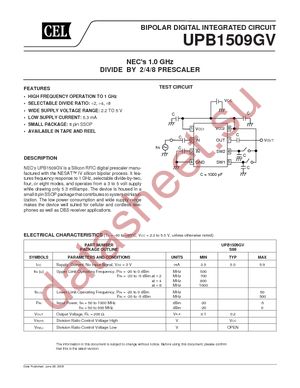 UPB1509GV-EVAL-A datasheet  