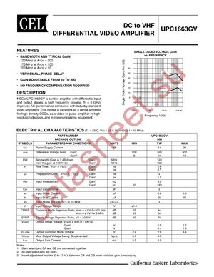 UPC1663GV-E1-A datasheet  