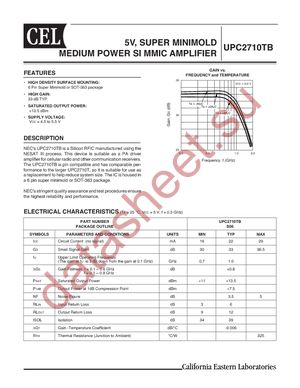 UPC2710TB-E3-A datasheet  