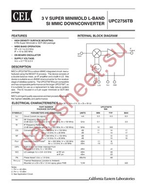 UPC2756TB-EVAL datasheet  