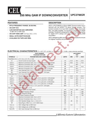 UPC2798GR-E1-A datasheet  