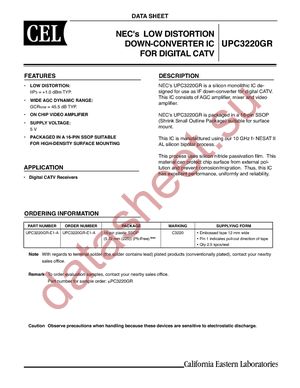 UPC3220GR-A datasheet  