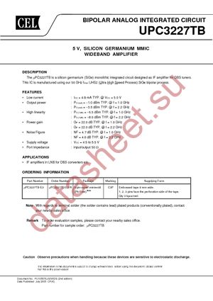 UPC3227TB-E3-A datasheet  