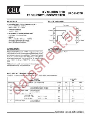 UPC8163TB-EV09 datasheet  