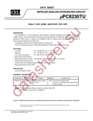 UPC8230TU-EVAL-A datasheet  