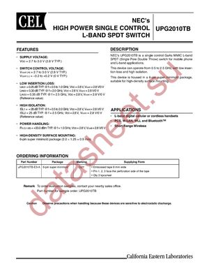 UPG2010TB-A datasheet  