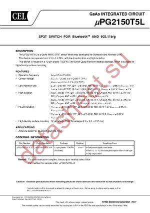 UPG2150T5L-E2-A datasheet  