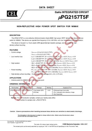 UPG2157T5F-A datasheet  