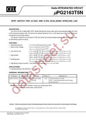 UPG2163T5N-A datasheet  