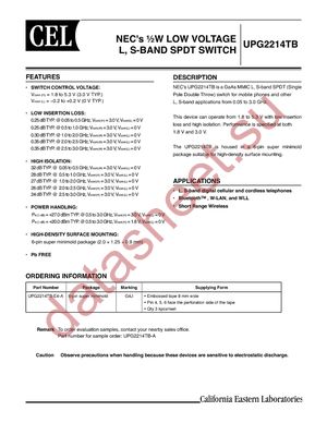 UPG2214TB-A datasheet  