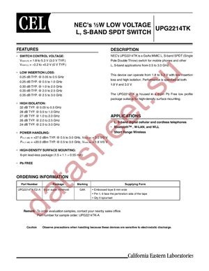 UPG2214TK-A datasheet  