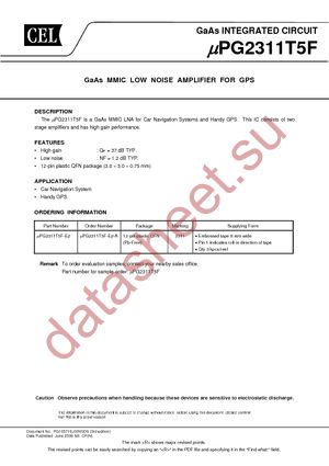 UPG2311T5F-A datasheet  