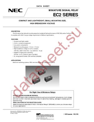 EC2-12NU datasheet  