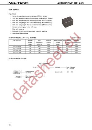 EQ1-22111S datasheet  