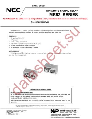 MR62-5USR datasheet  