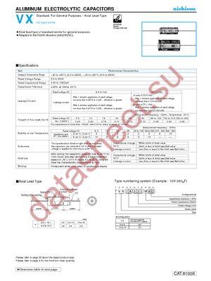 TVX1A221MAD datasheet  